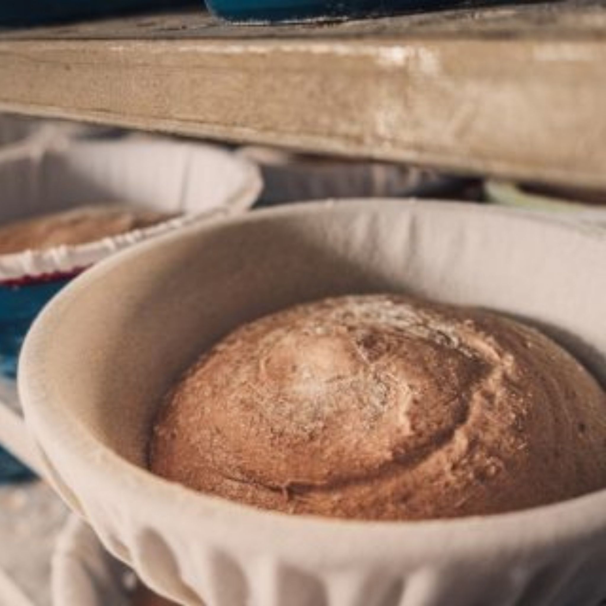 Pokrowiec na koszyk do garowania chleba okrągły Ø19 cm do 1 kg (brązowy) Tkanina EVO Special - cechy