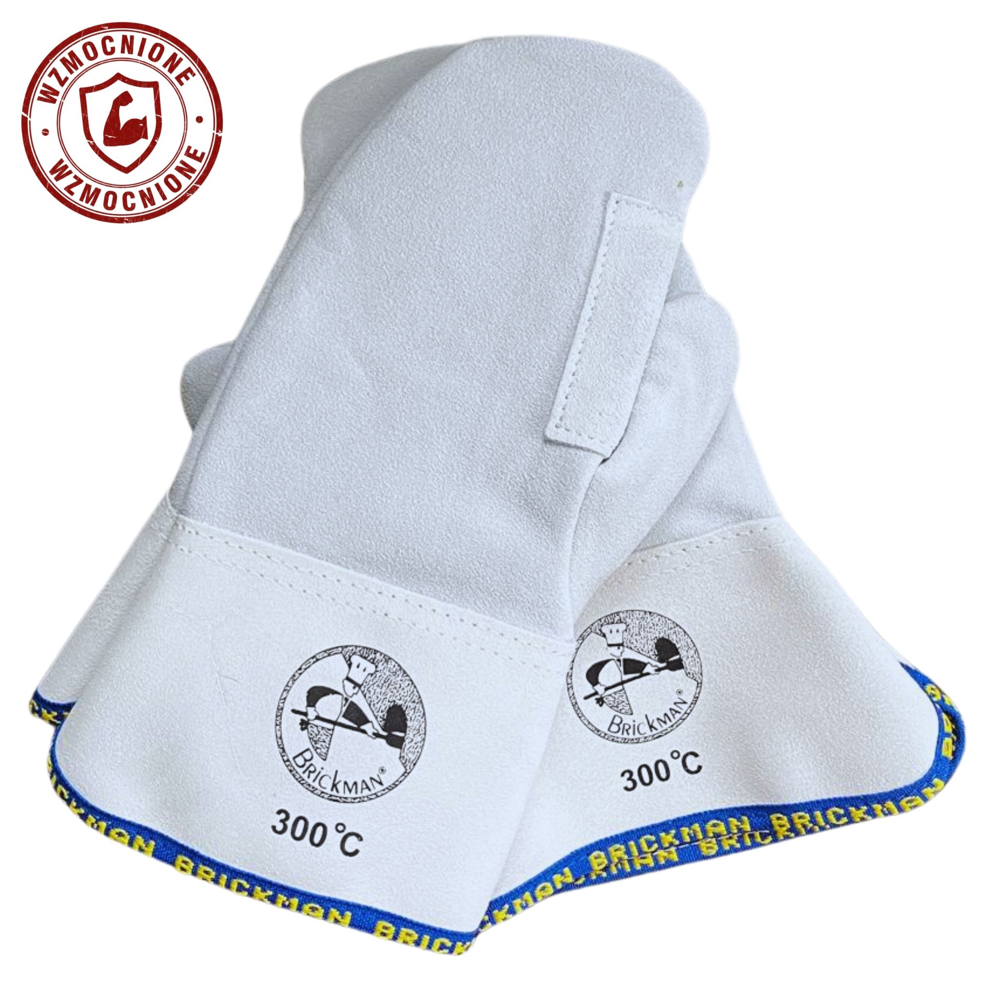 Rękawice piekarskie 1-palec WZMOCNIONE 31 cm do +300°C Skórzane